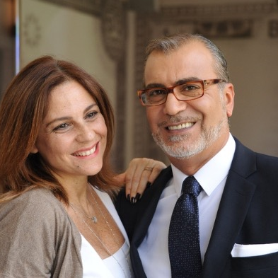 Lebanese Designer Georges Chakra Introduces His Daughter to the Press